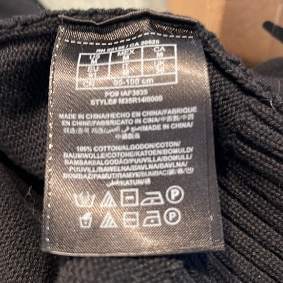 100%cotton black full zip sweater - Picture 5 of 5